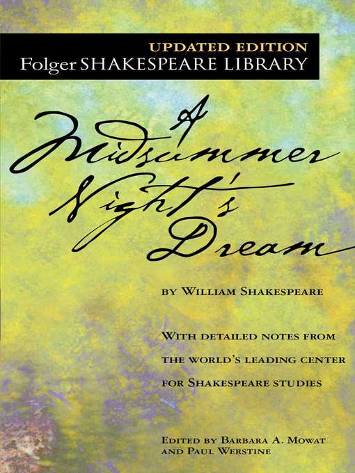 Title details for A Midsummer Night's Dream by William Shakespeare - Wait list
